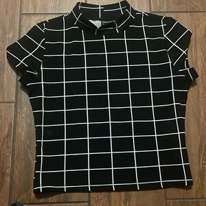 Cropped Checkered Shirt